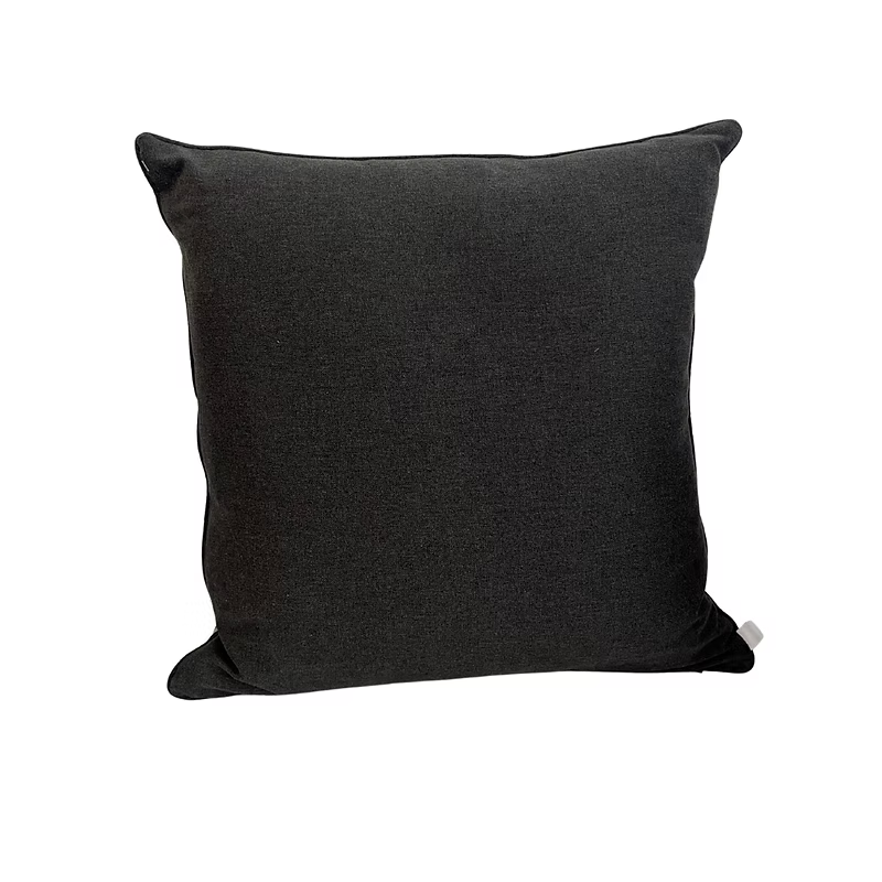 Rose Gold Art Deco Geometric Cushion – Statement Pattern & Plain Black Reverse