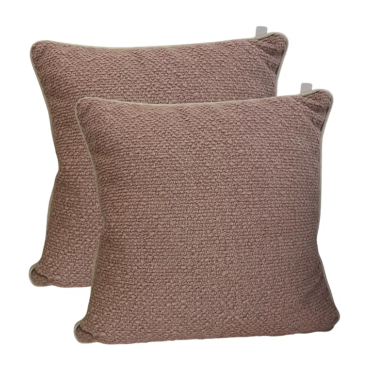 Rosewood Textured Weave Cushion – Warm Neutral