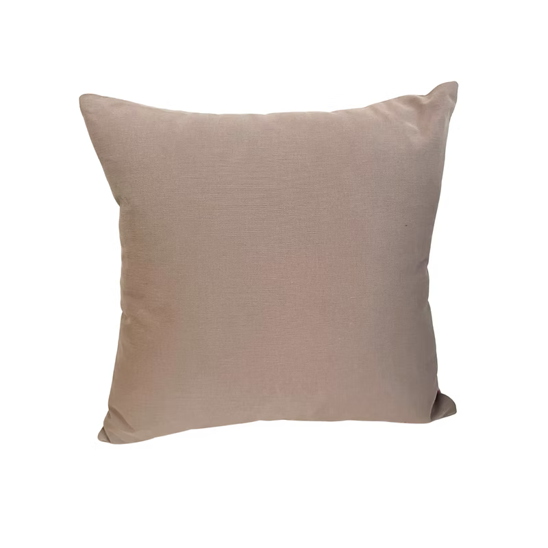 Wildflower Meadow Cushion – Watercolour Floral and Plain Blush Pink Reverse